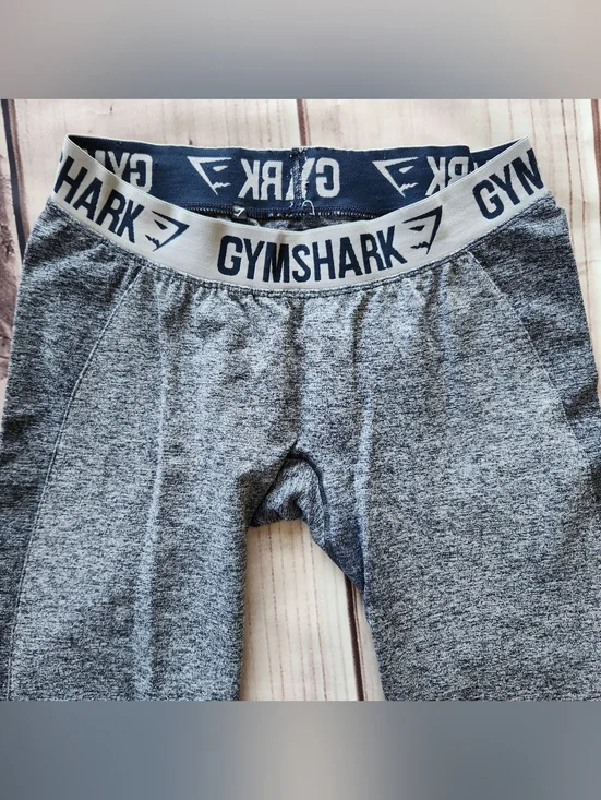 Gymshark "Flex Legging V3" Blue Marl Light Grey #GLLG015-SBM | Women's Size L - Picture 3 of 8